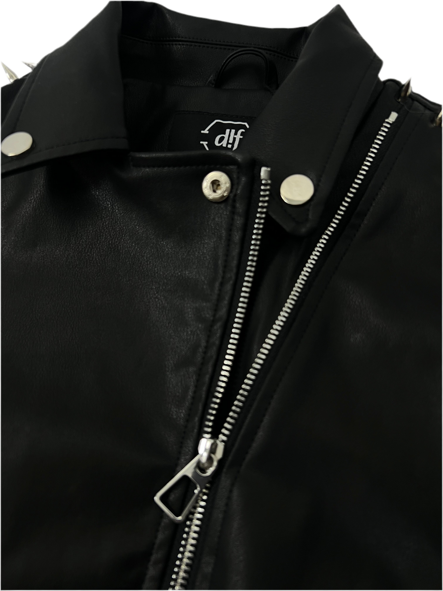 DIF MIDNIGHT ICON LEATHER JACKET (WITH SPIKES)