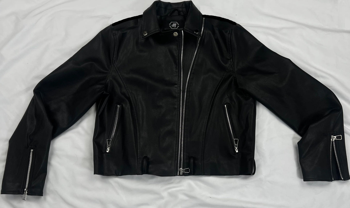 DIF MIDNIGHT ICON LEATHER JACKET( WITHOUT SPIKE)