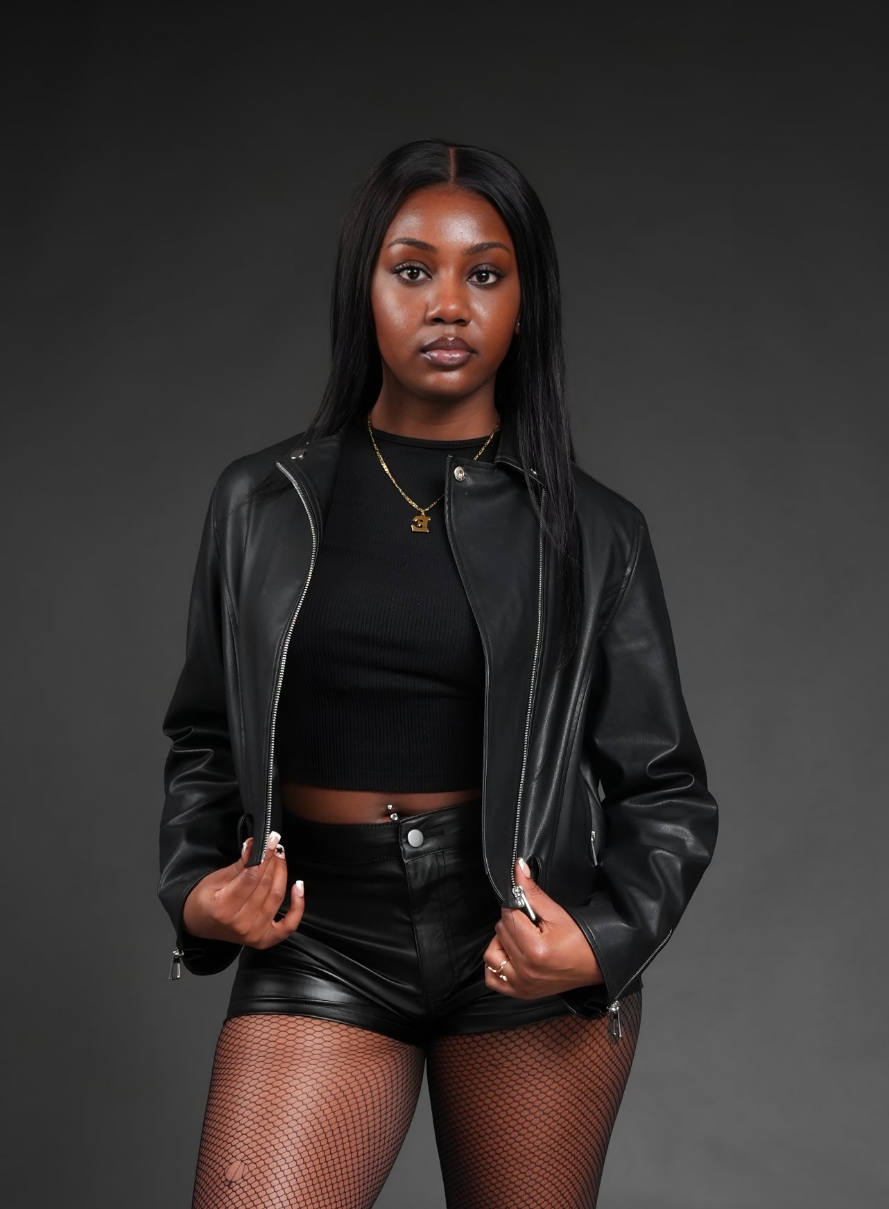 DIF MIDNIGHT ICON LEATHER JACKET