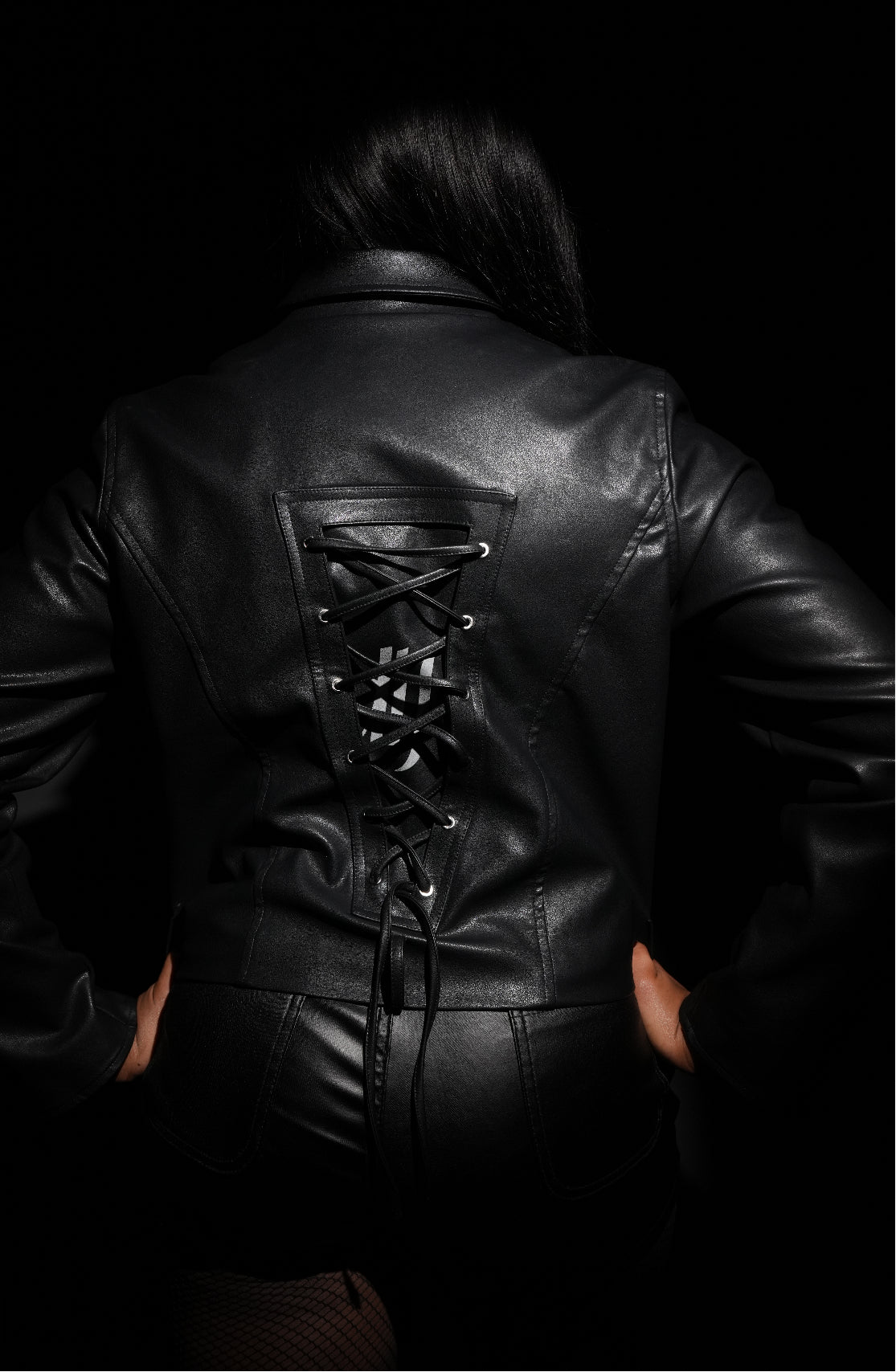 DIF MIDNIGHT ICON LEATHER JACKET